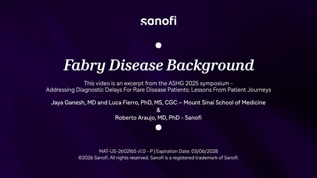 Fabry disease background