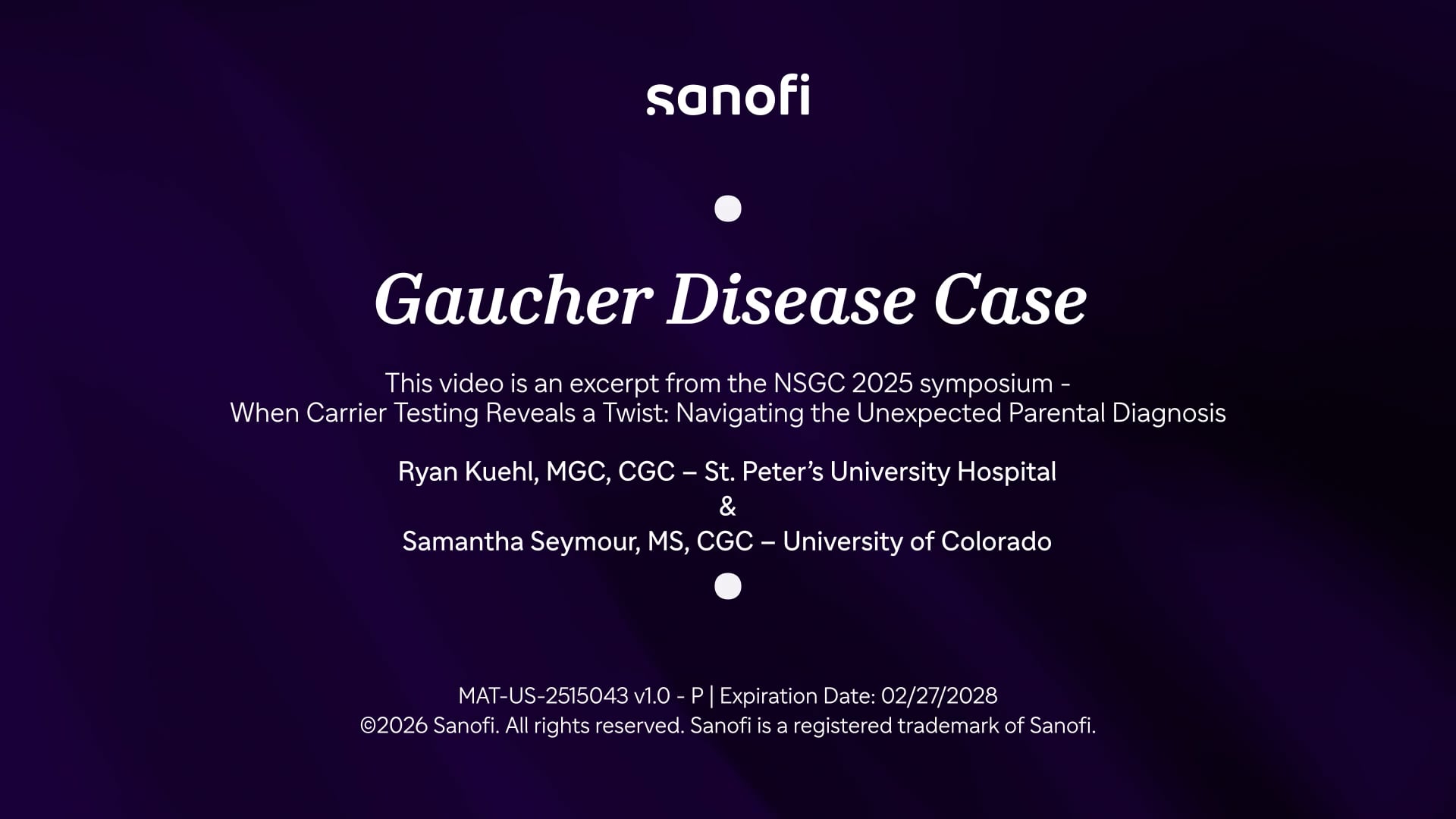  Gaucher Disease Case