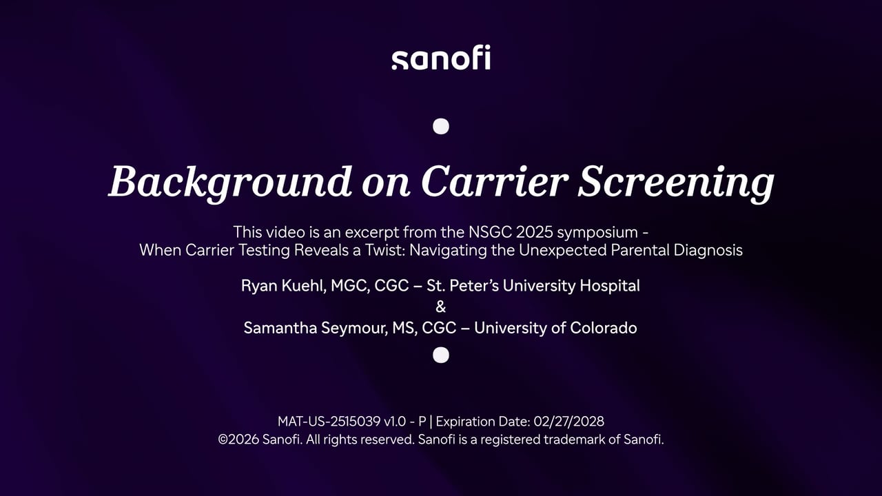 Background on Carrier Screening