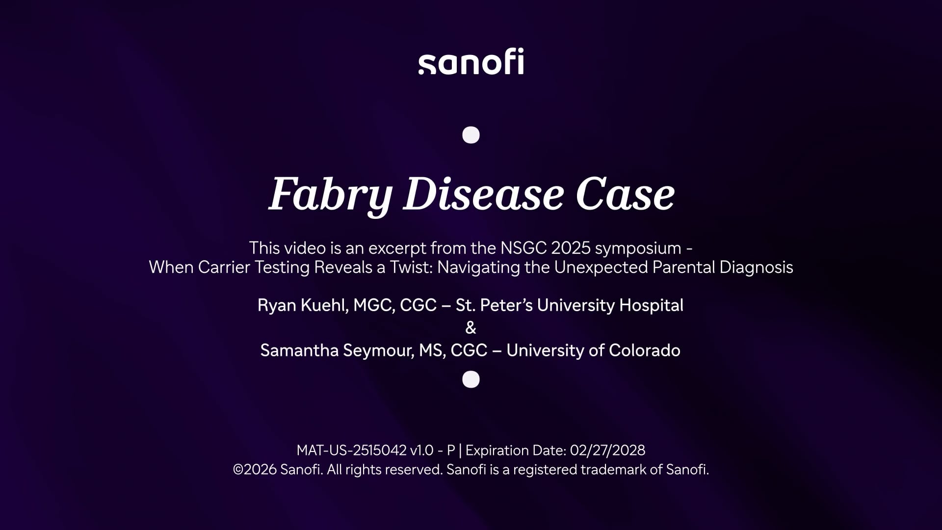 Fabry Disease Case