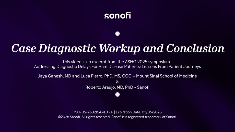  Case Diagnostic Workup and Conclusion