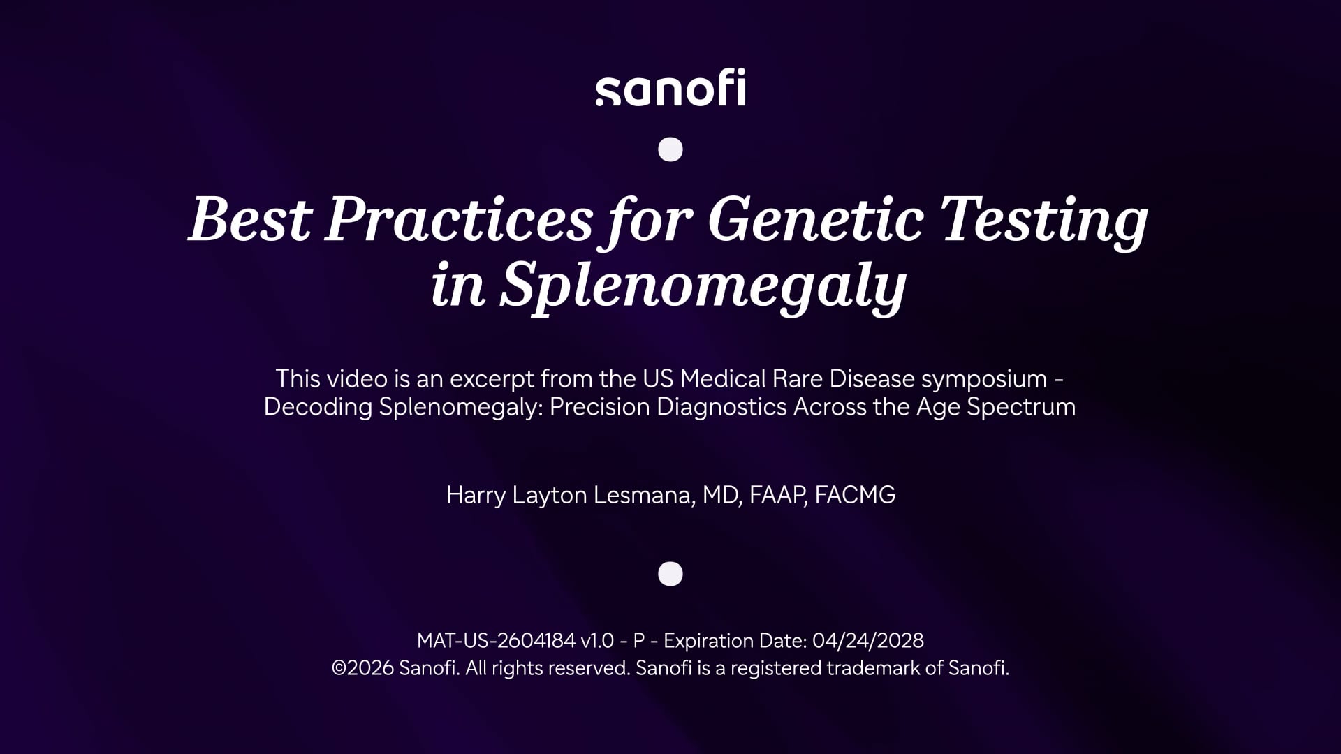 Best Practices for Genetic Testing in Splenomegaly